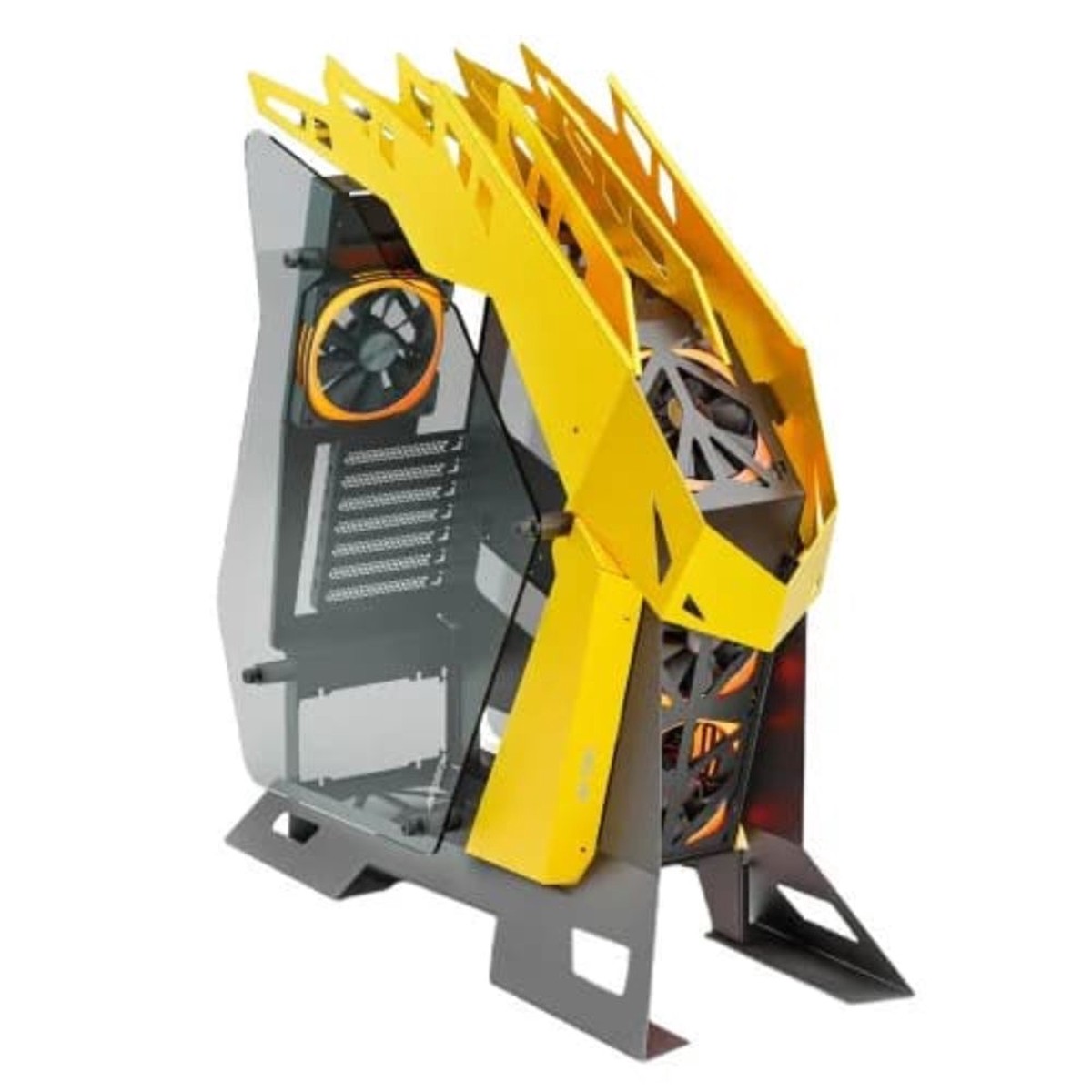 ANT ESPORTS Cypher G7 ARGB ATX Mid Tower Cabinet ( Yellow/Black )