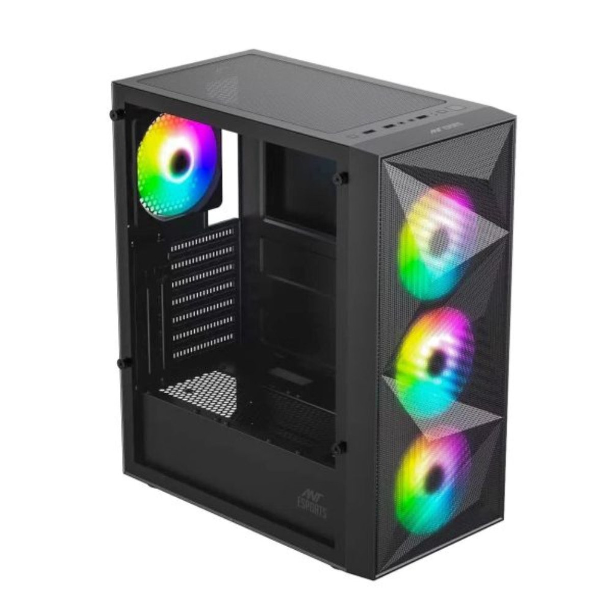 ANT ESPORTS Elite 1200 RGB ATX Mid Tower Cabinet ( Black )