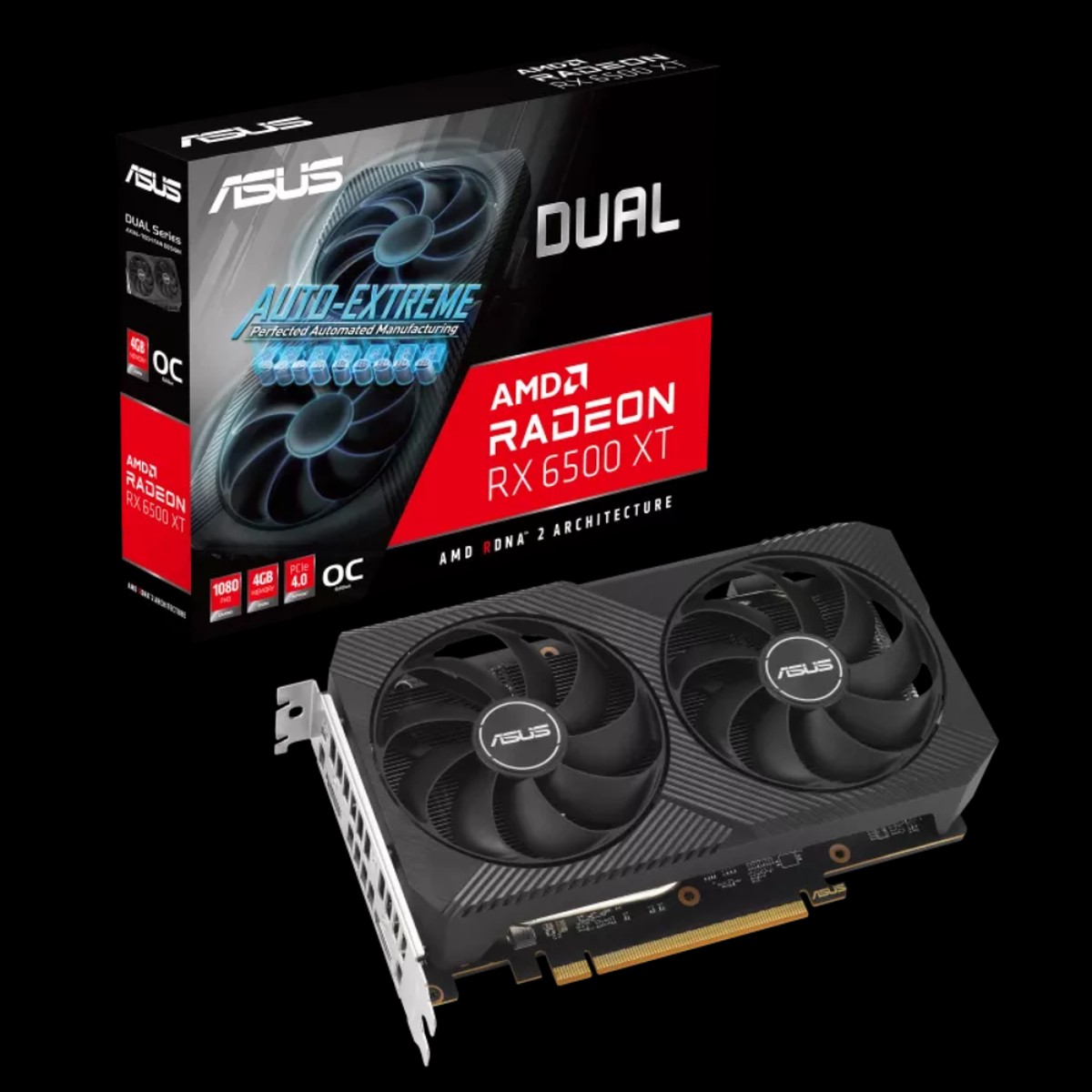 ASUS Dual Radeon RX 6500 XT V2 OC Edition 4GB AMD Graphic Card