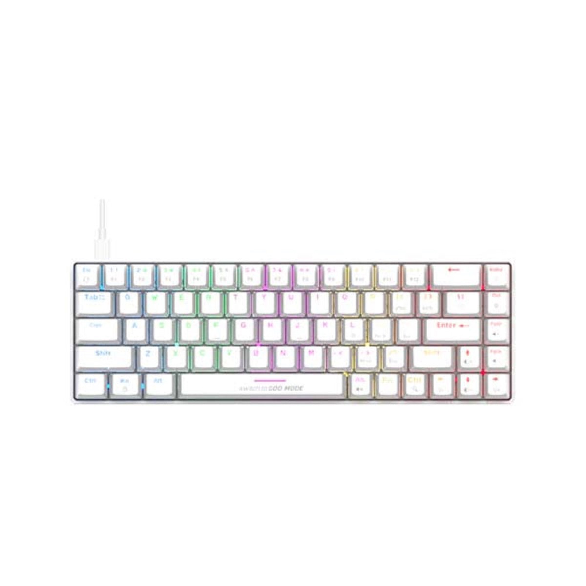 COSMIC BYTE CB-GK-36 Artemis 60% Wired Gaming Keyboard ( White ) ( Outemu Blue Switch )