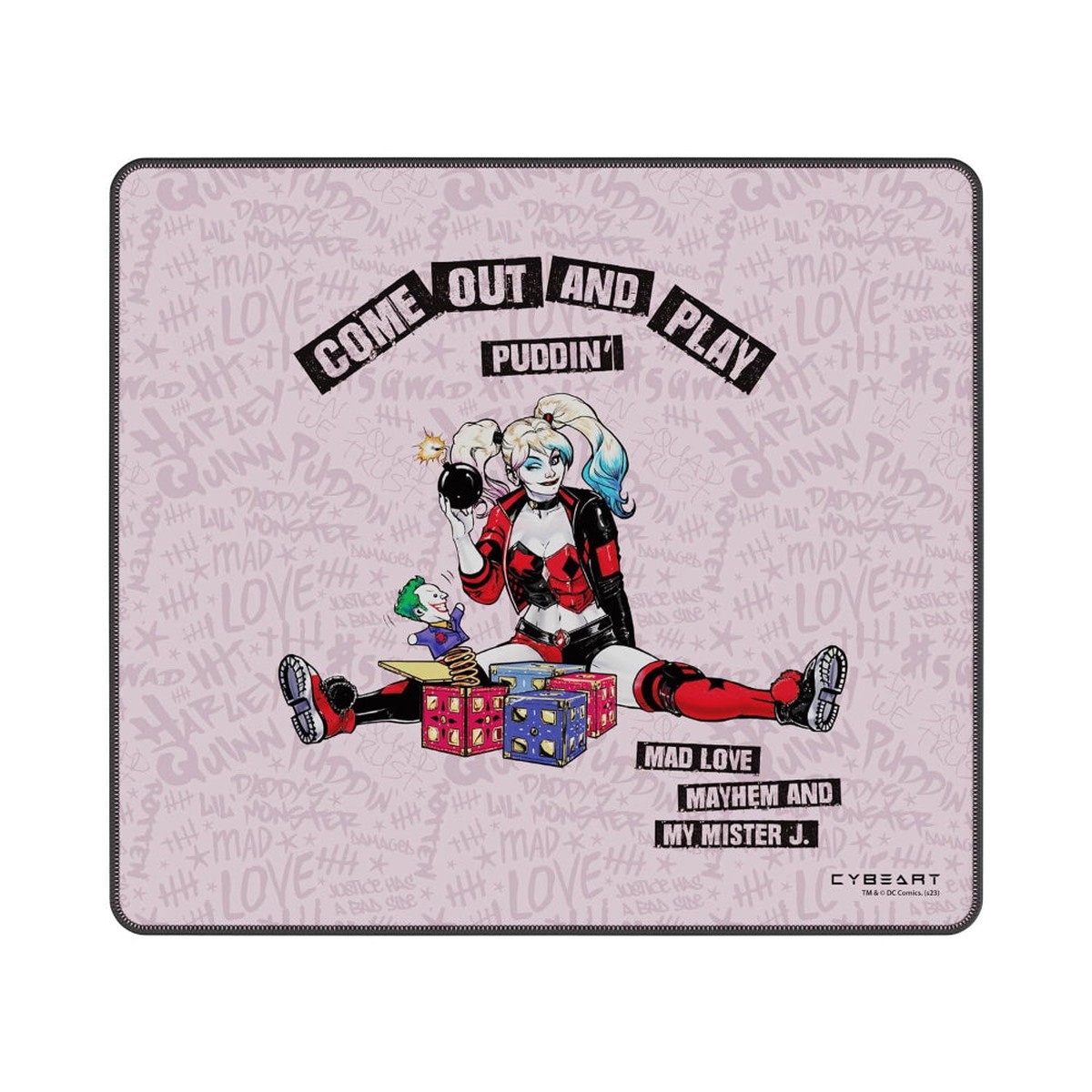 CYBEART Harley Quinn Large Gaming Mousepad