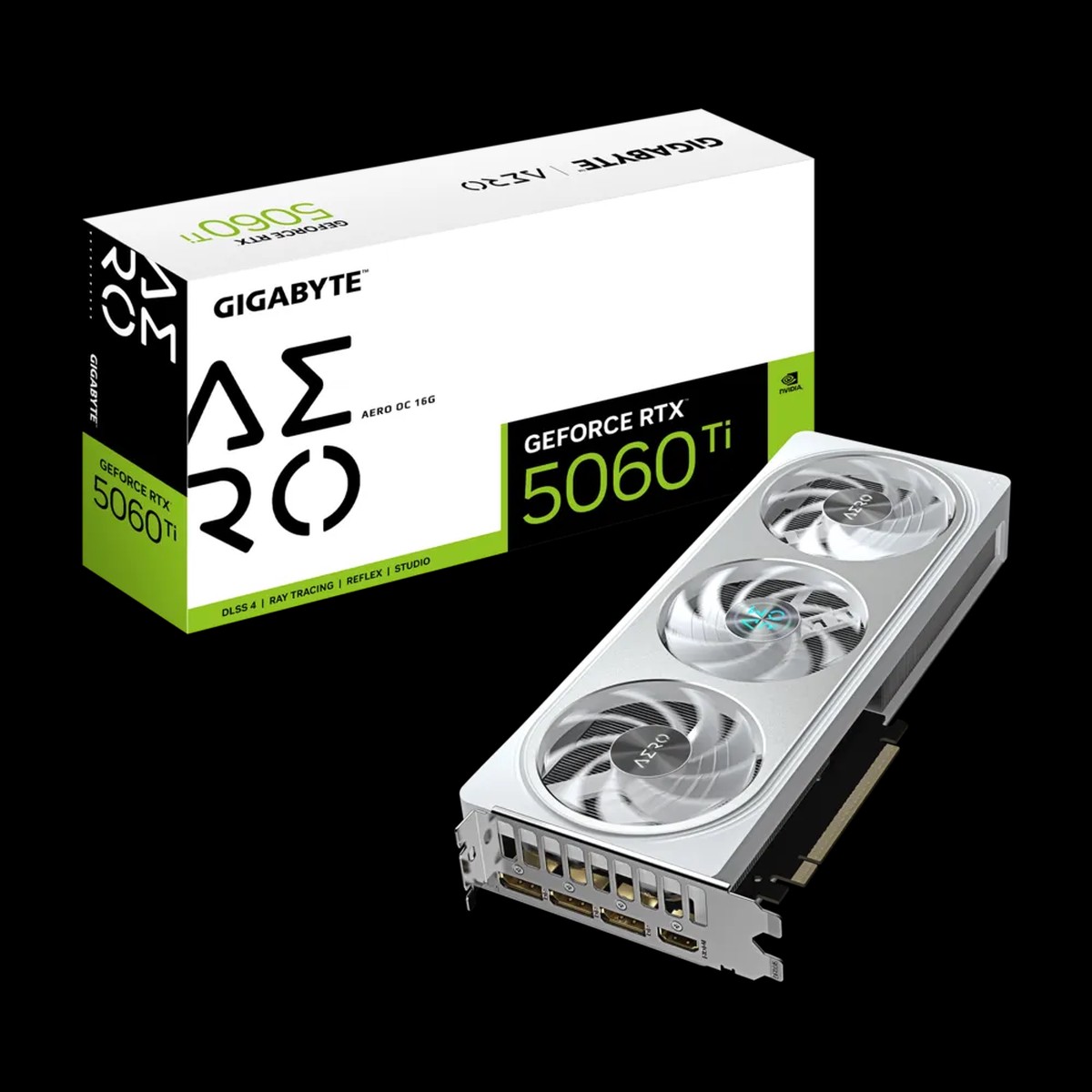GIGABYTE GeForce RTX 5060 Ti AERO OC 16GB White Nvidia Graphic Card