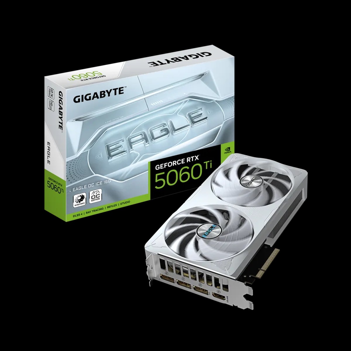 GIGABYTE RTX 5060 Ti Eagle OC Ice 16GB White Nvidia Graphic Card