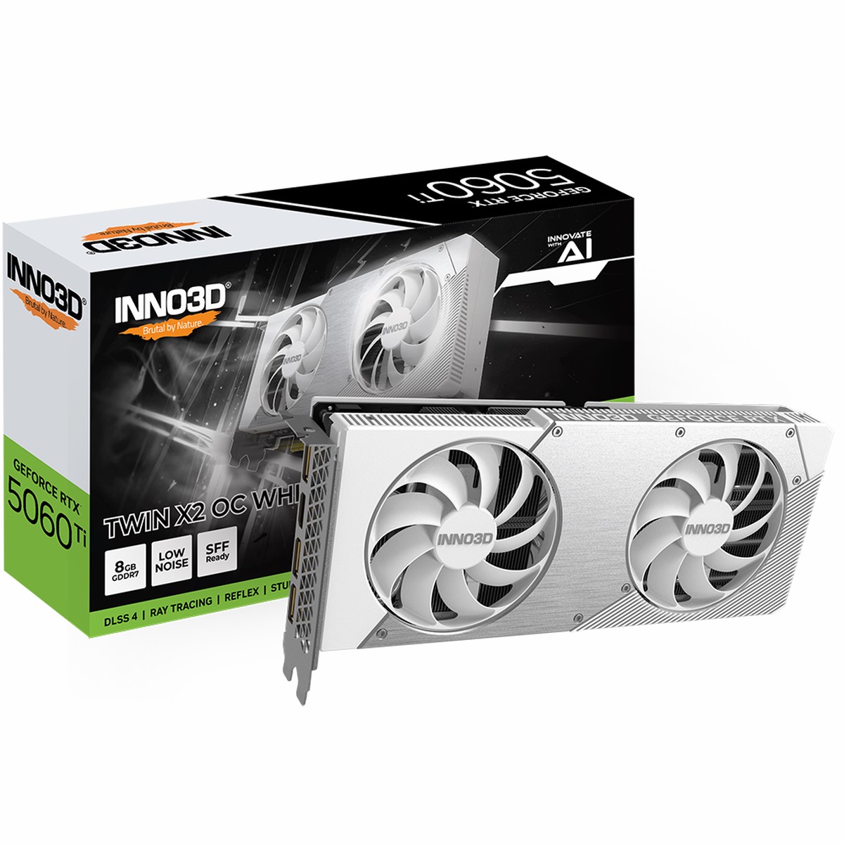 INNO3D GeForce RTX 5060 Ti Twin X2 OC White 8GB Nvidia Graphic Card