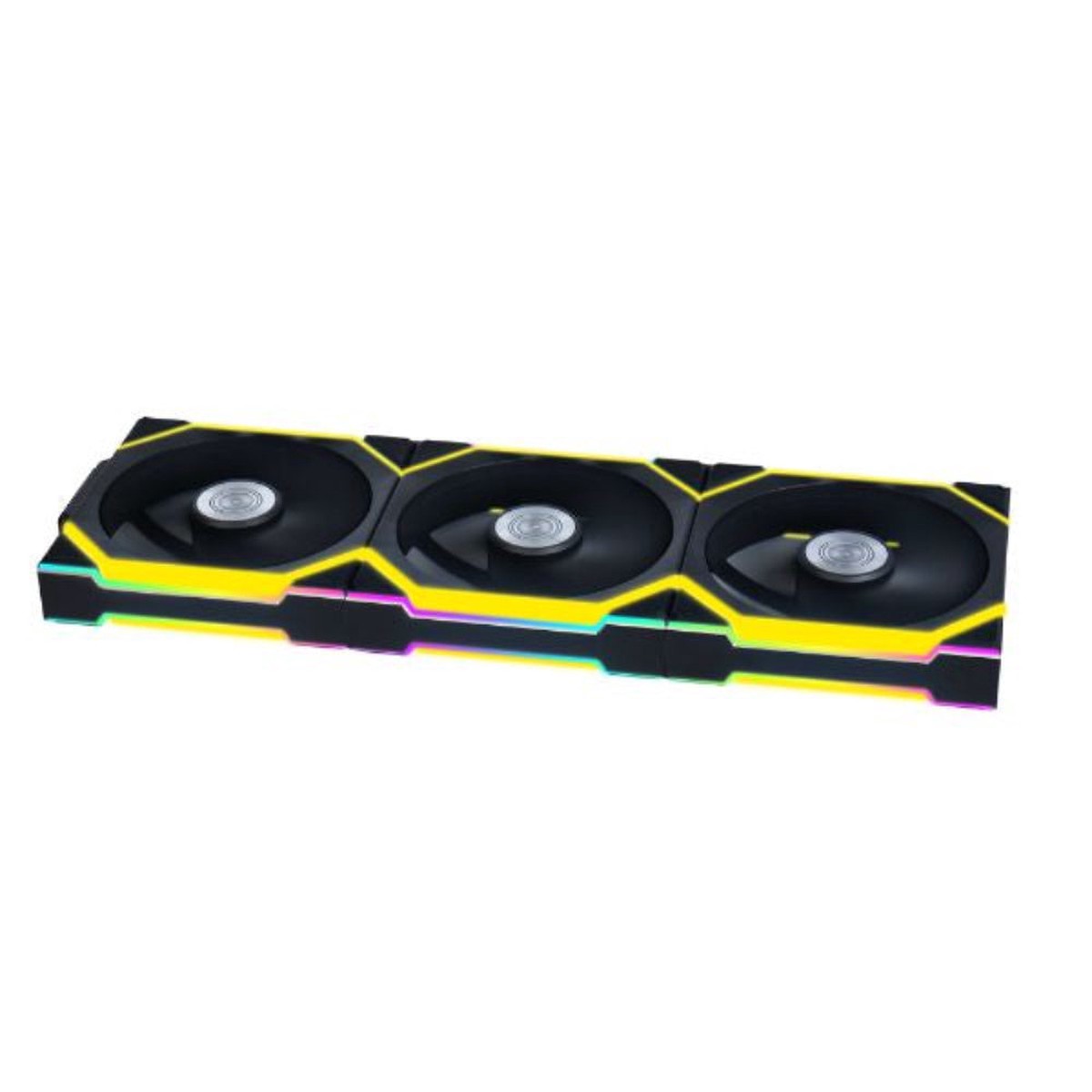 LIAN LI Uni Fan SL120 120mm ARGB Wireless Cabinet Fan (Black) (Triple Pack)