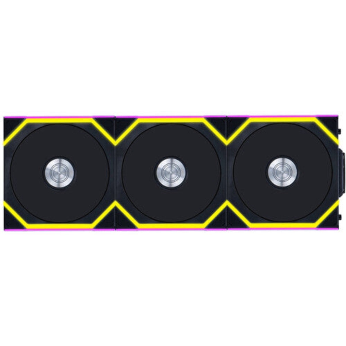 LIAN LI Uni Fan SL120 120mm ARGB Wireless Reverse Blade Cabinet Fan (Black) (Triple Pack)