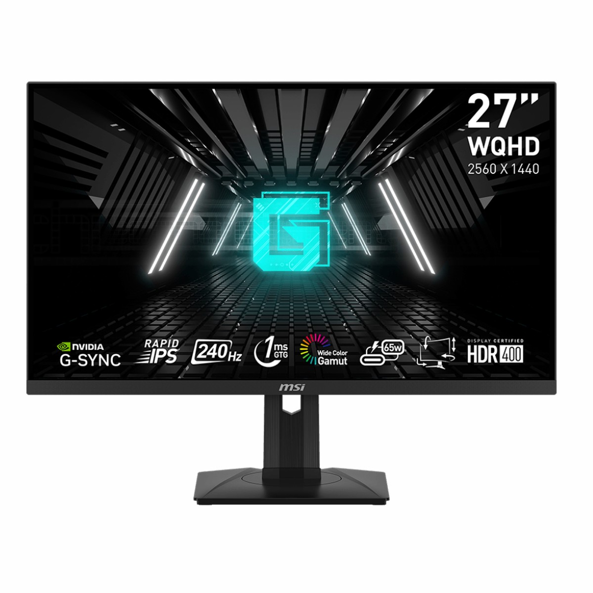 MSI G274QPX 27 Inch 2K QHD 240Hz IPS Panel 136%SRGB 1MS Nvidia GSync Gaming Monitor