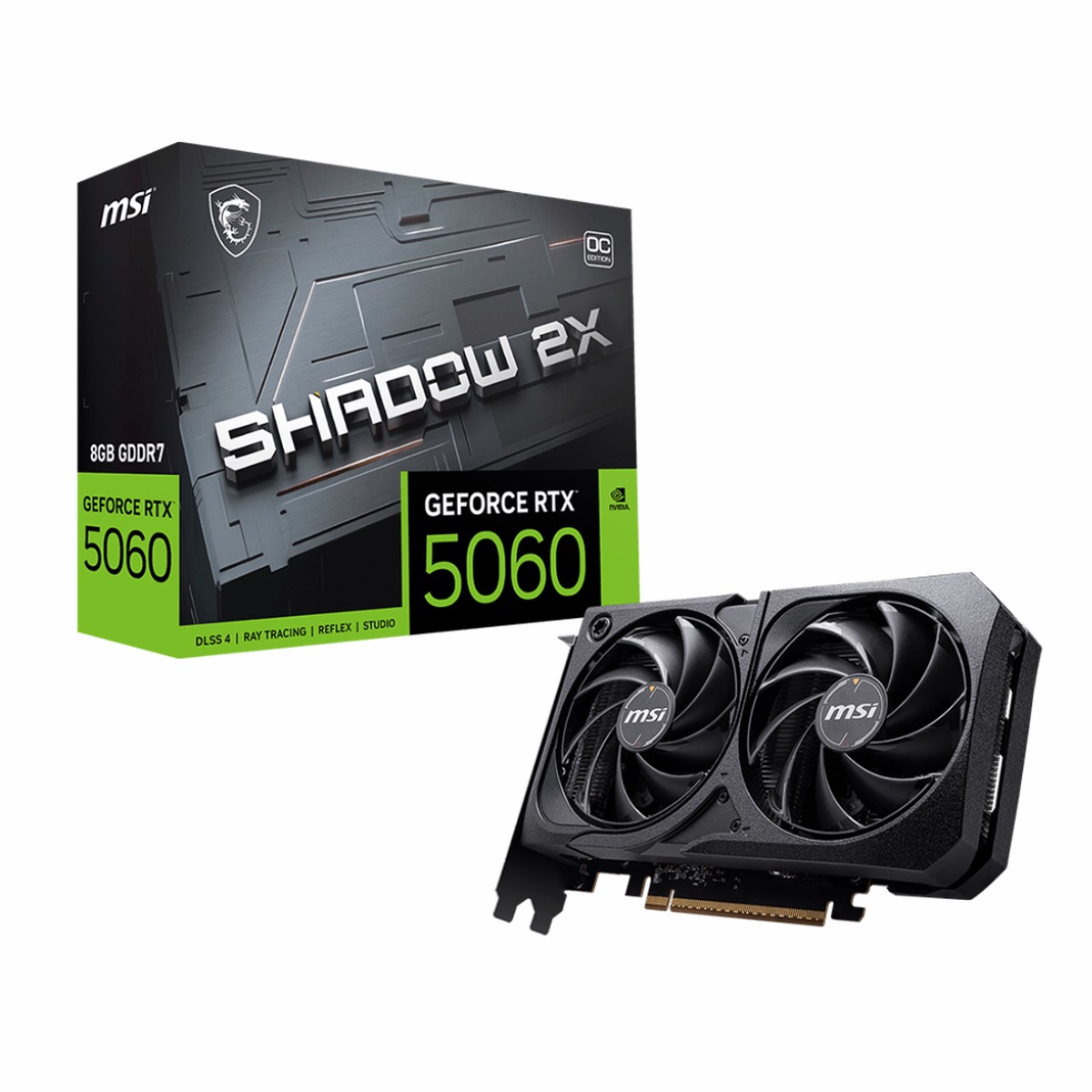 MSI GeForce RTX 5060 Shadow 2X OC 8GB Nvidia Graphic Card