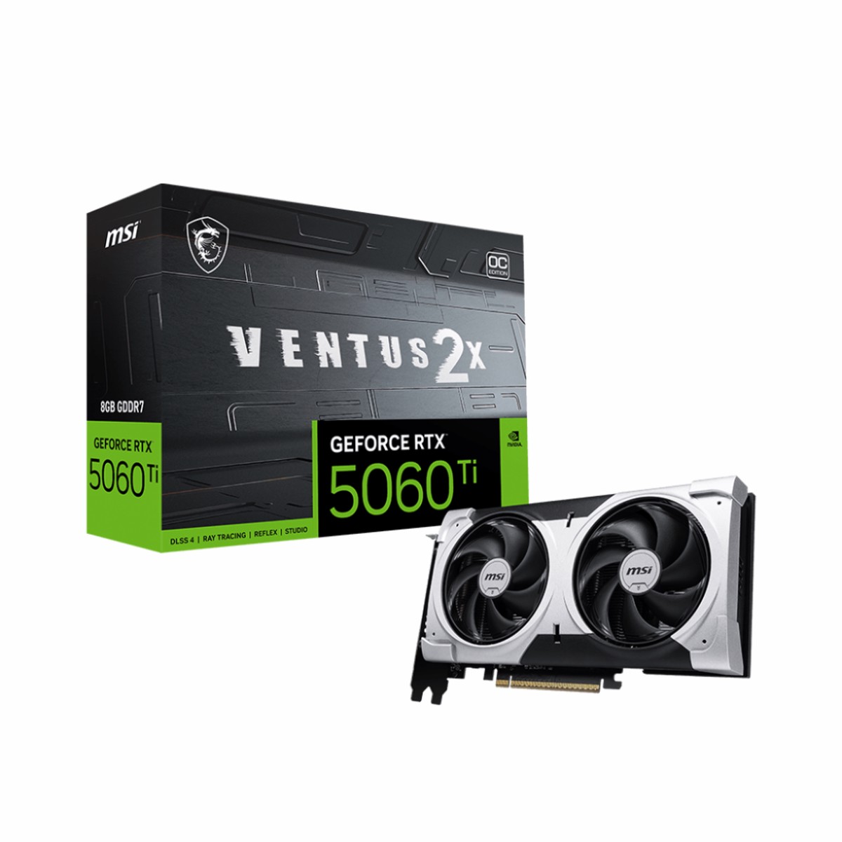 MSI GeForce RTX 5060 Ti Ventus 2X OC Plus 8GB Nvidia Graphic Card