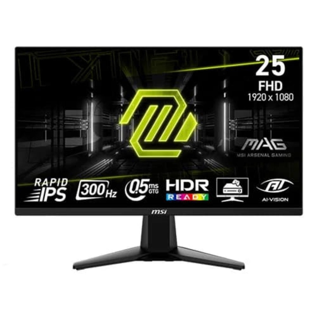 MSI MAG 255XF 25 Inch FHD 300Hz IPS Panel 120% SRGB 0.5Ms AMD Freesync Gaming Monitor