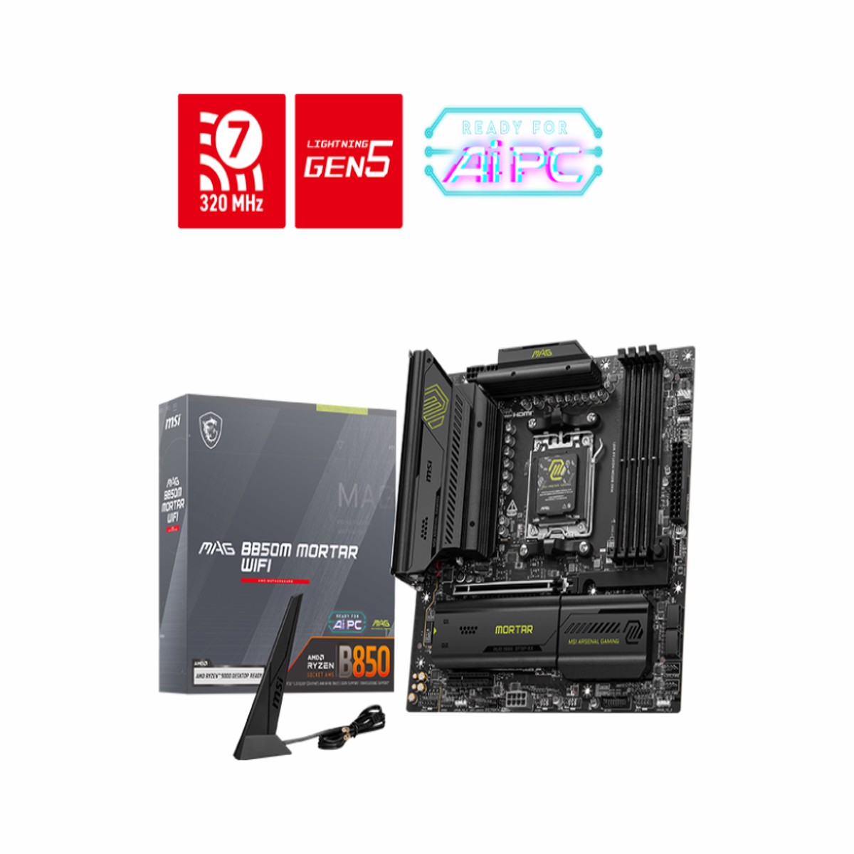 MSI MAG B850M Mortar Wifi DDR5 AMD Motherboard