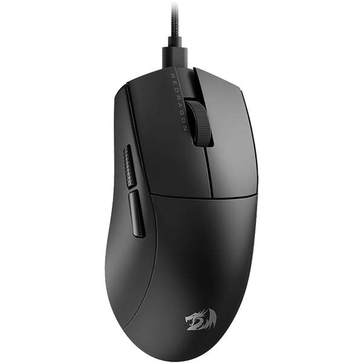 REDRAGON K1NG M724 RGB Wired Ergonomic Gaming Mouse ( Black ) ( 12400DPI / 5 Macro Buttons )