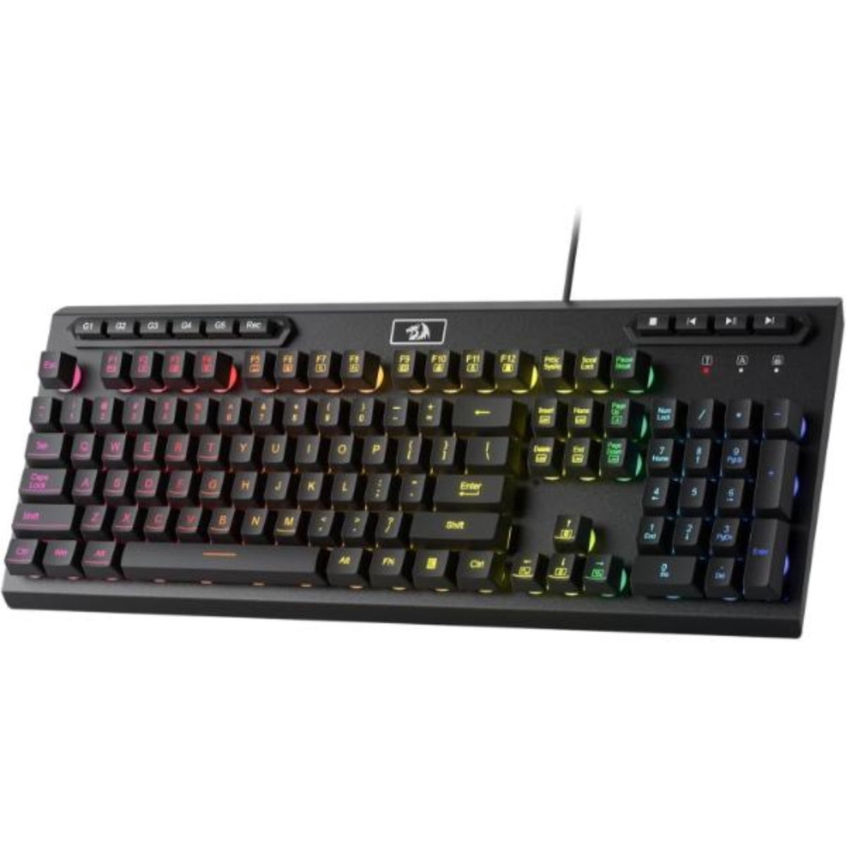 REDRAGON K513 Aditya RGB Full Size membrane Wired Gaming Keyboard ( Black ) ( Membrane Switch )
