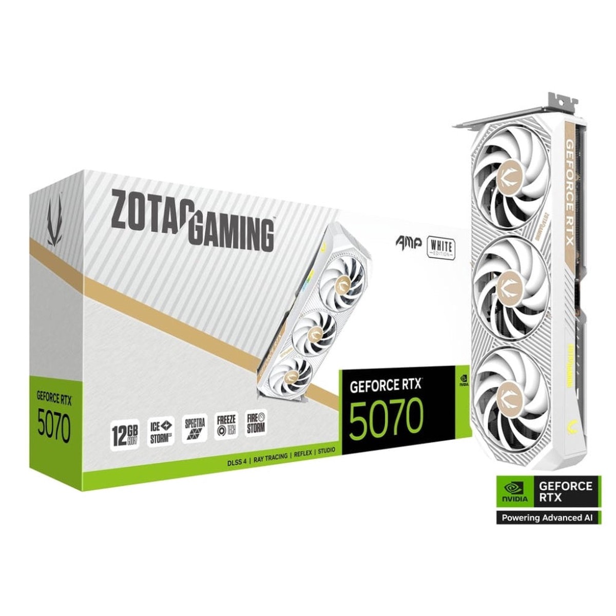 ZOTAC GAMING GeForce RTX 5070 AMP White Editon 12GB Nvidia Graphic Card