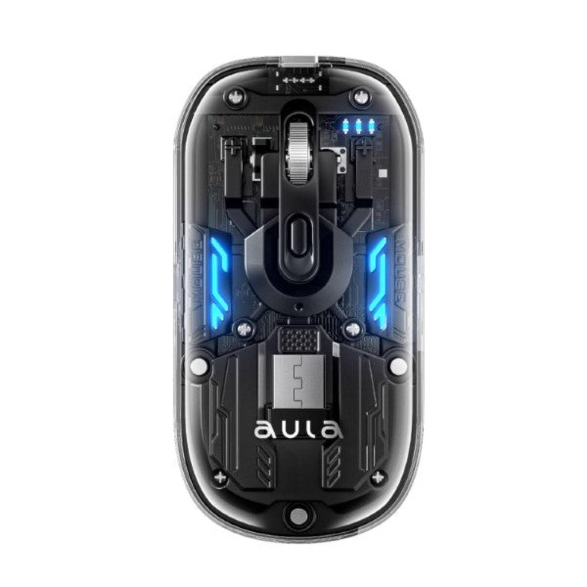 AULA AM210 Wireless Bluetooth Ergonamic Gaming Mouse (AM210B) ( 1600 DPI / 4 Macro Button ) (Black)
