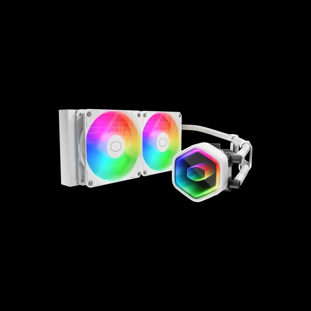 COOLER MASTER MasterLiquid Core ll 240 ARGB 240mm CPU Liquid Cooler ( White ) ( Core 2 )