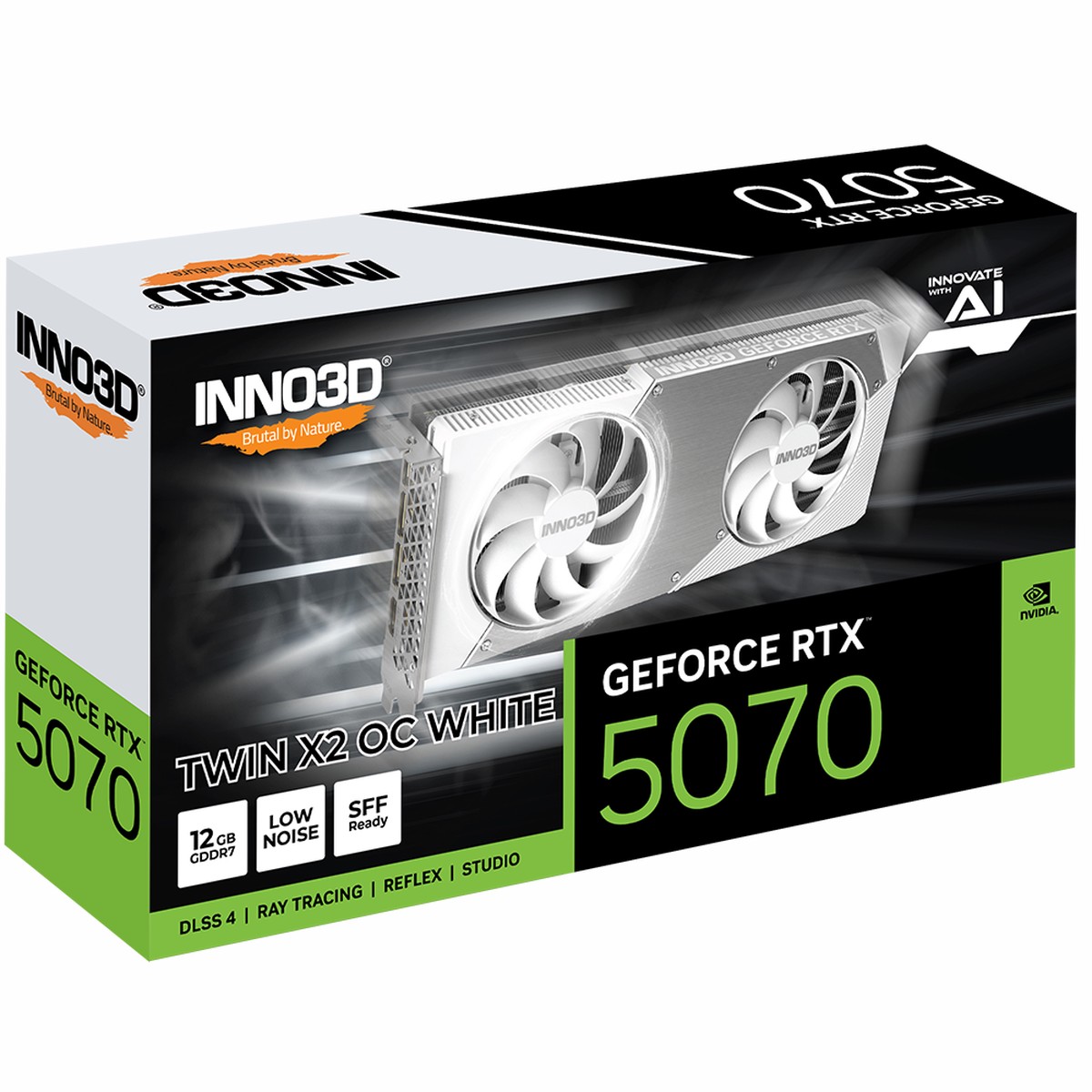 INNO3D GeForce RTX 5070 TWIN X2 OC White 12GB NVIDIA Graphic Card