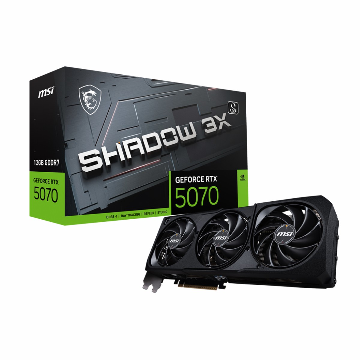 MSI GeForce RTX 5070 Shadow 3X 12GB Nvidia Graphic Card