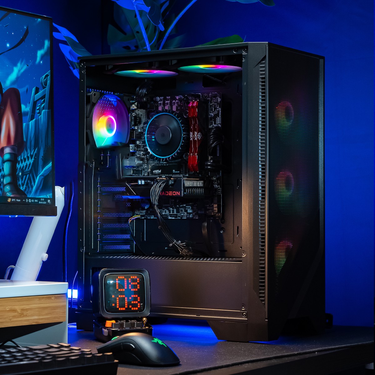 NeroX SK17 ( AMD Ryzen 5 9600X / NVIDIA RTX 3050 6GB / 32GB RAM DDR5 / 500GB M.2 NVME Gen4 SSD ) Custom PC Build For Sketchup Rendering