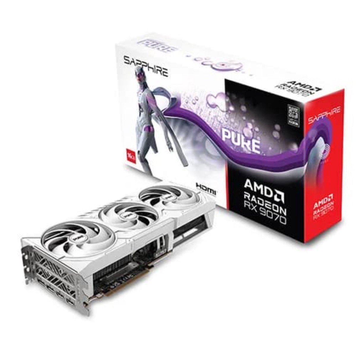 SAPPHIRE Radeon Pure RX 9070 OC 16GB AMD Graphic Card