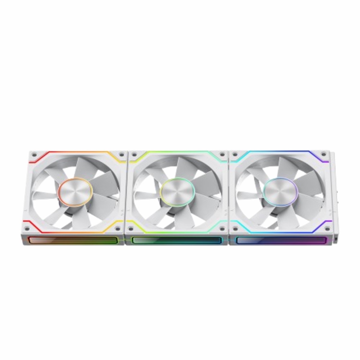 ANT ESPORTS ShiftFlow 120MM ARGB Cabinet Fan ( White ) ( Triple Pack )