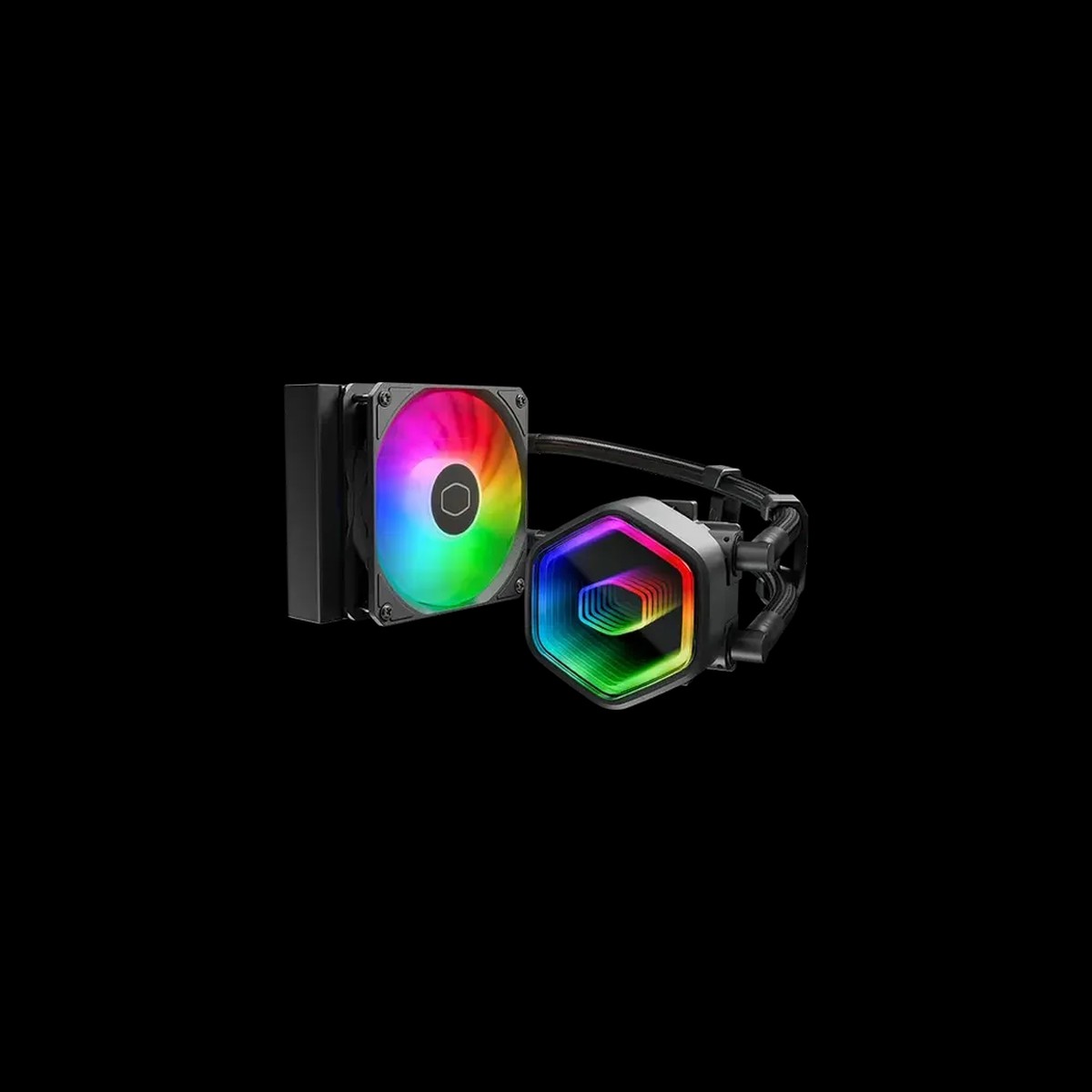 COOLER MASTER MasterLiquid Core ll Series 120 ARGB 120mm CPU Liquid Cooler( Black )