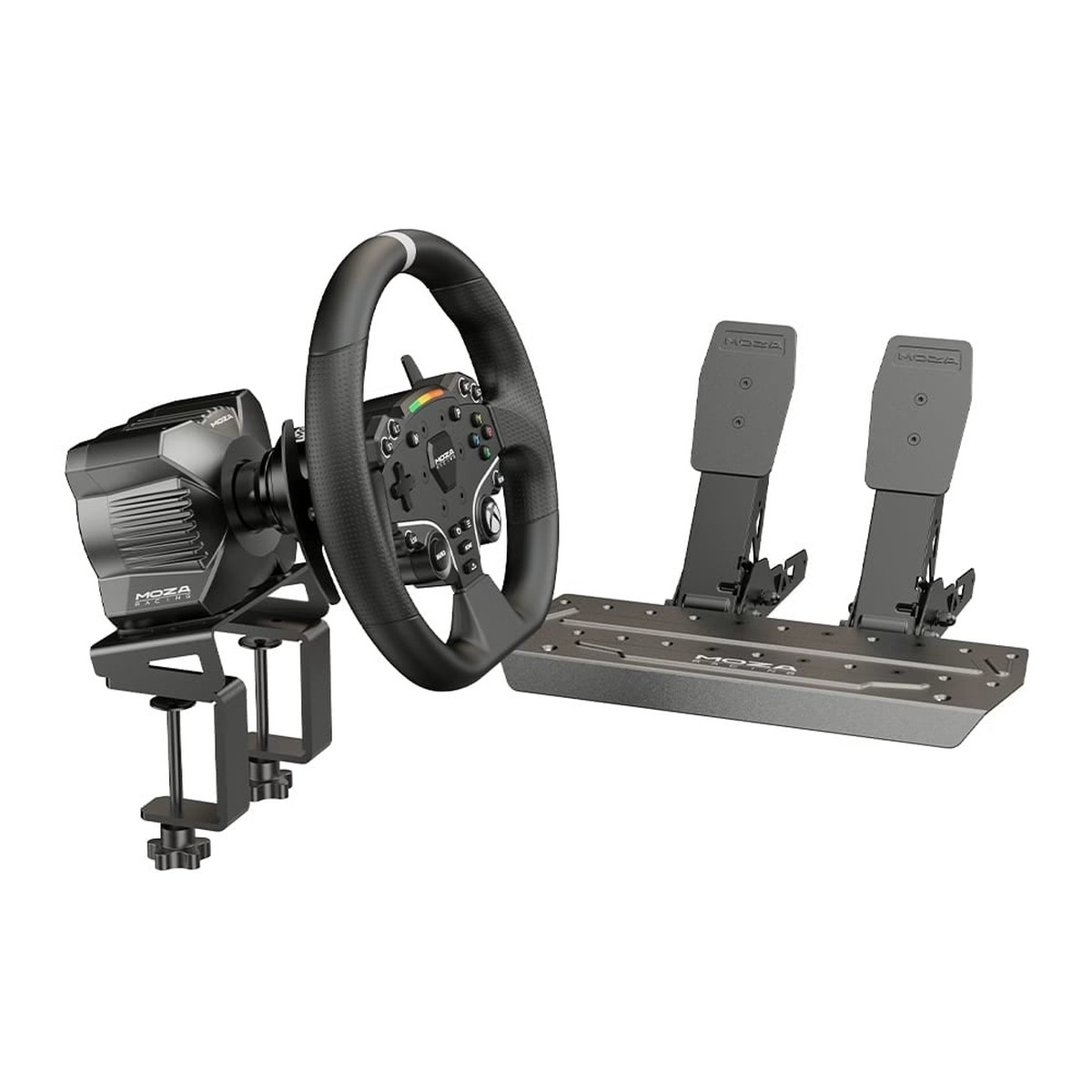 MOZA R3 Racing Wheel and Pedals Bundle for Xbox And PC