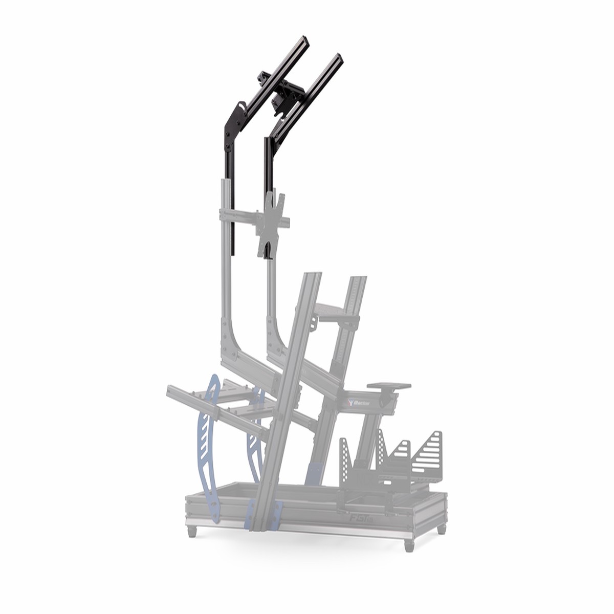 NEXT LEVEL Racing F-GT Elite Direct Mount Overhead Monitor Add-On- Carbon Grey NLR-E016
