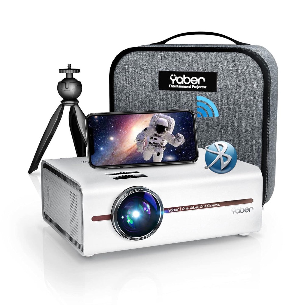 YABER V5 FHD Mini Wifi and Bluetooth Entertainment Projector