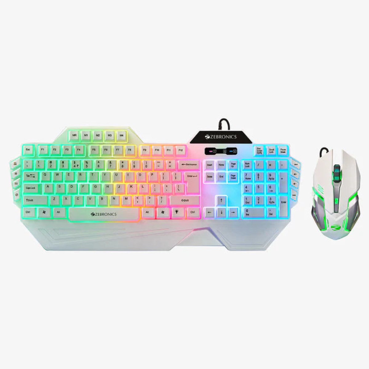 ZEBRONICS ZEB KMC2 Optimus USB Multimedia Keyboard and Mouse Combo ( White )