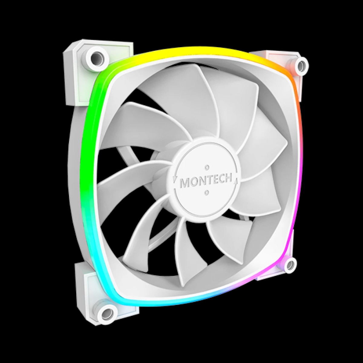 MONTECH RX120 PWM 120mm ARGB Cabinet Fan (White) (Single Pack)