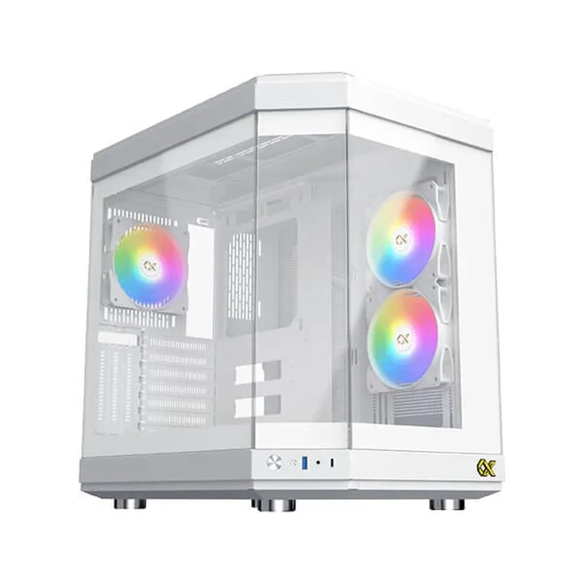 XIGMATEK Cubi Arctic EATX Mid Tower Cabinet (White)