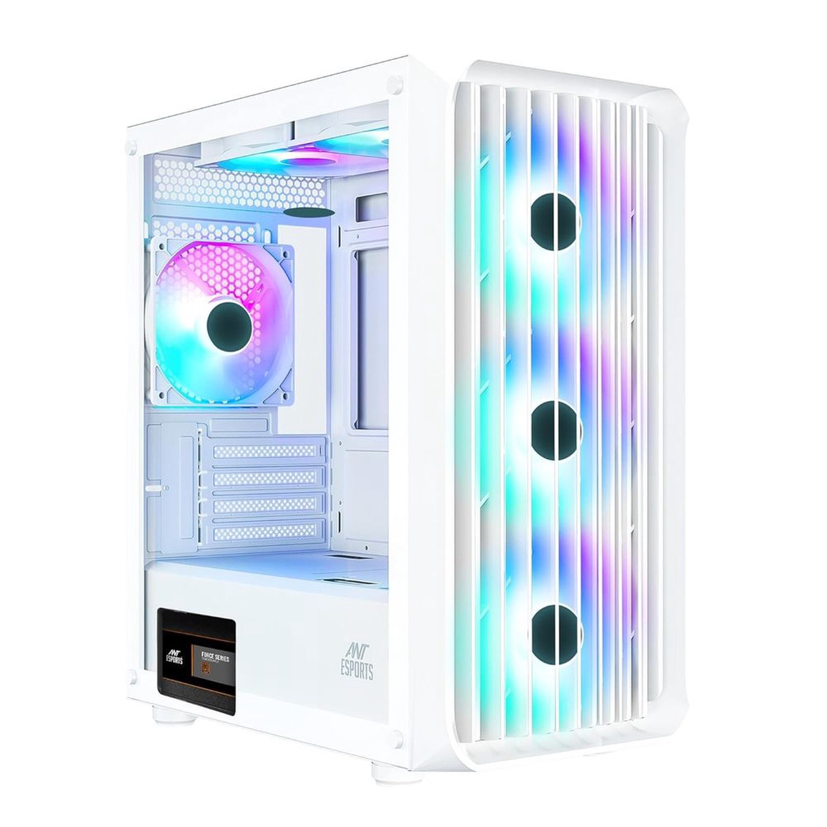 ANT ESPORTS 205 Mini 6F ARGB MATX Mini Tower Cabinet ( White )