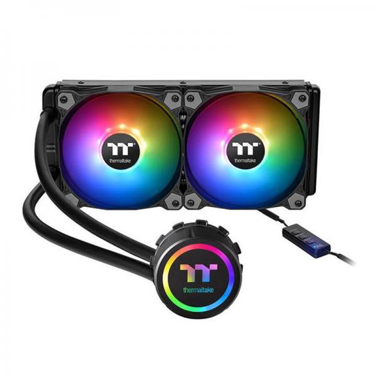 THERMALTAKE Water 3.0 240 ARGB Sync 240mm CPU Liquid Cooler (Black)