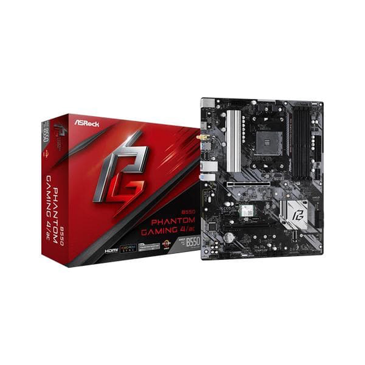 ASROCK B550 Phantom Gaming 4/Ac Wifi DDR4 AMD Motherboard