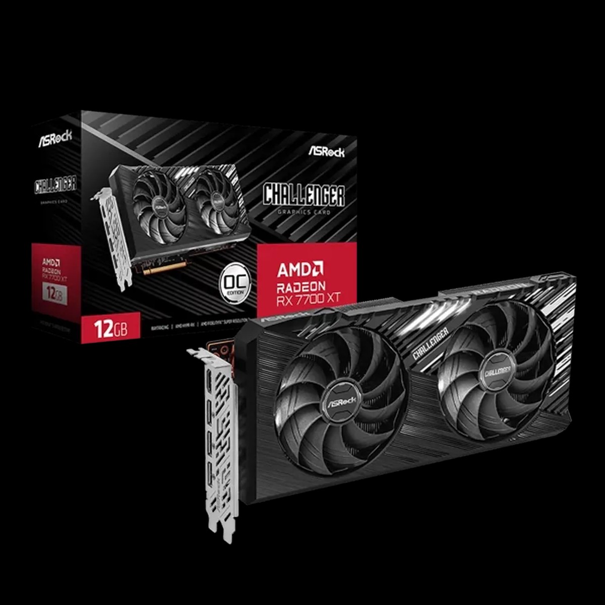ASROCK Radeon RX 7700 XT Challenger OC 12GB AMD Graphic Card