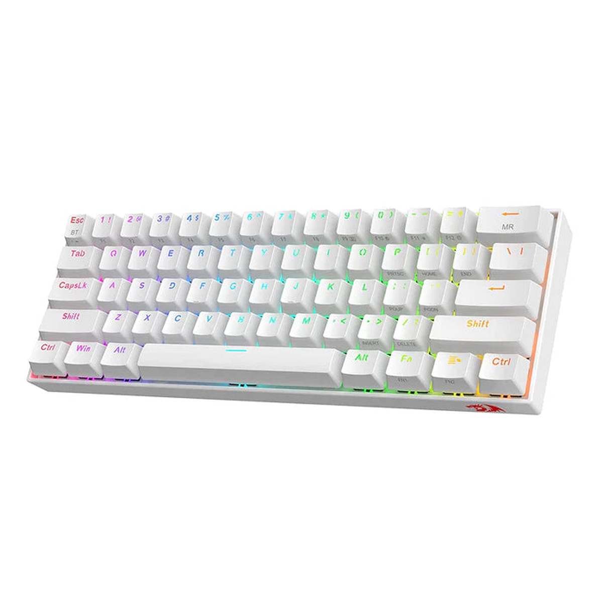 REDRAGON K530 Pro Draconic 60% Mechanical Wireless Gaming Keyboard ( White ) ( Red Switch )