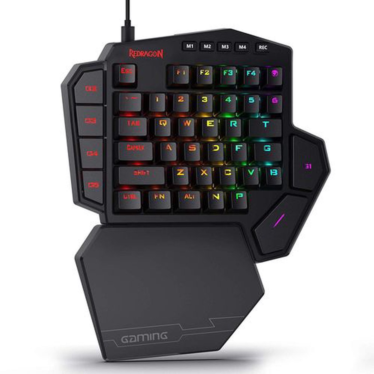 REDRAGON Store K585 DITI One Handed Mechanical Wired Gaming Keyboard ( Black ) ( Blue Switch )