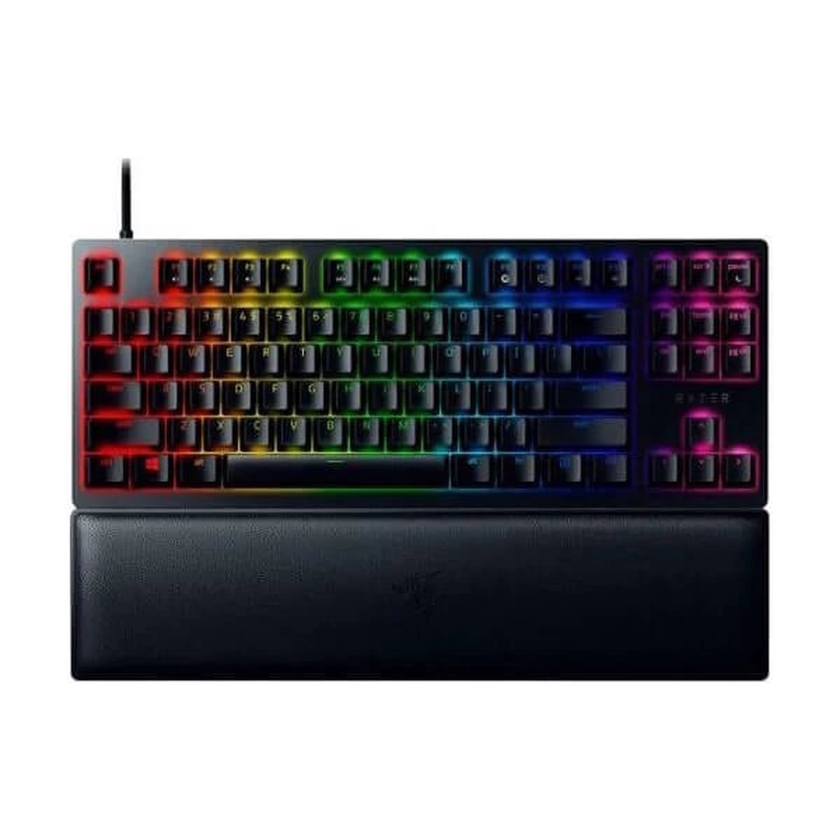 RAZER Huntsman V2 TKL Mechanical Wired Gaming Keyboard ( black ) ( Razer Switches – Clicky Optical Purple Switch ) ( RZ03-03940300-R3M1 )