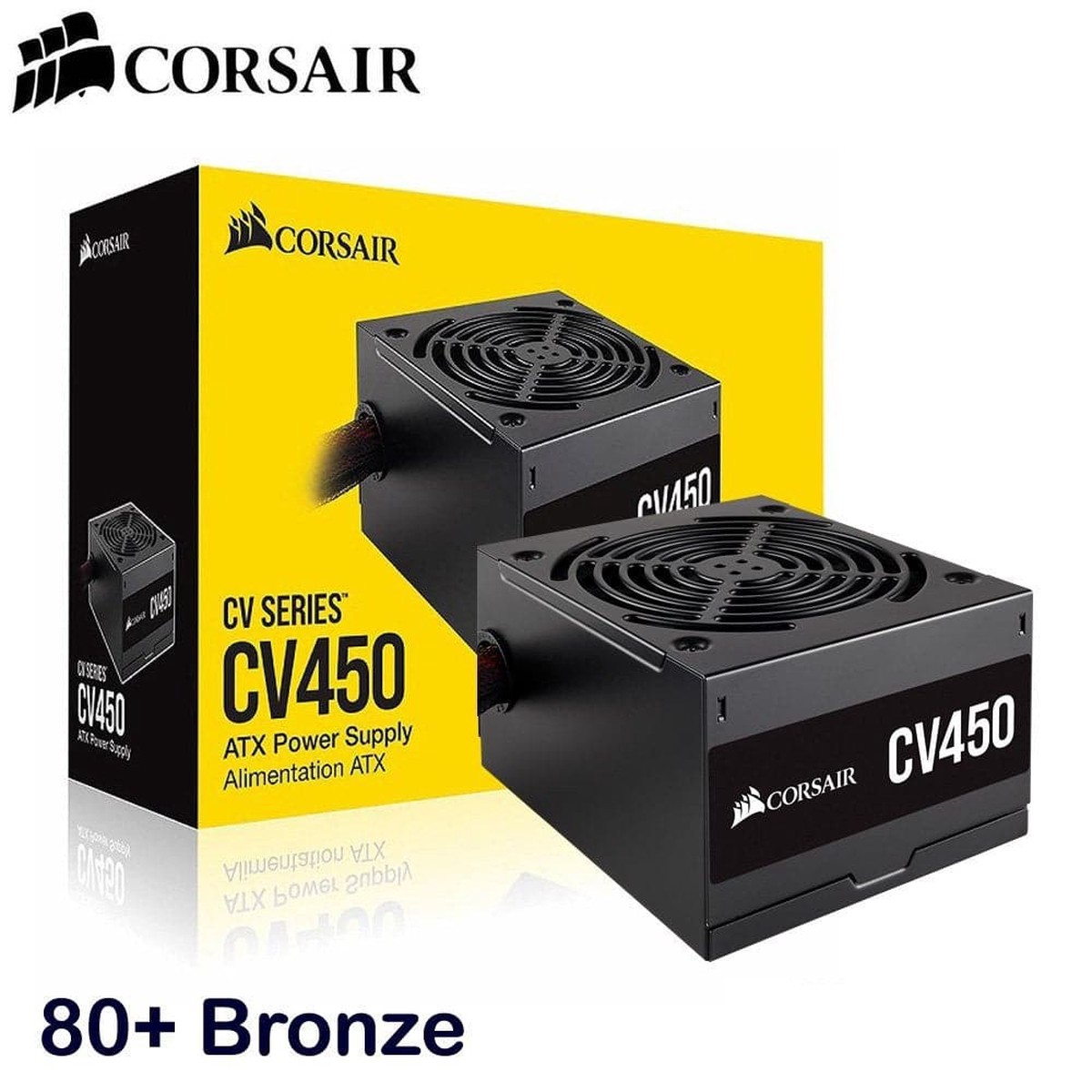 CORSAIR CV450 450W 80 + Bronze Non Modular ATX 2.0 Power Supply