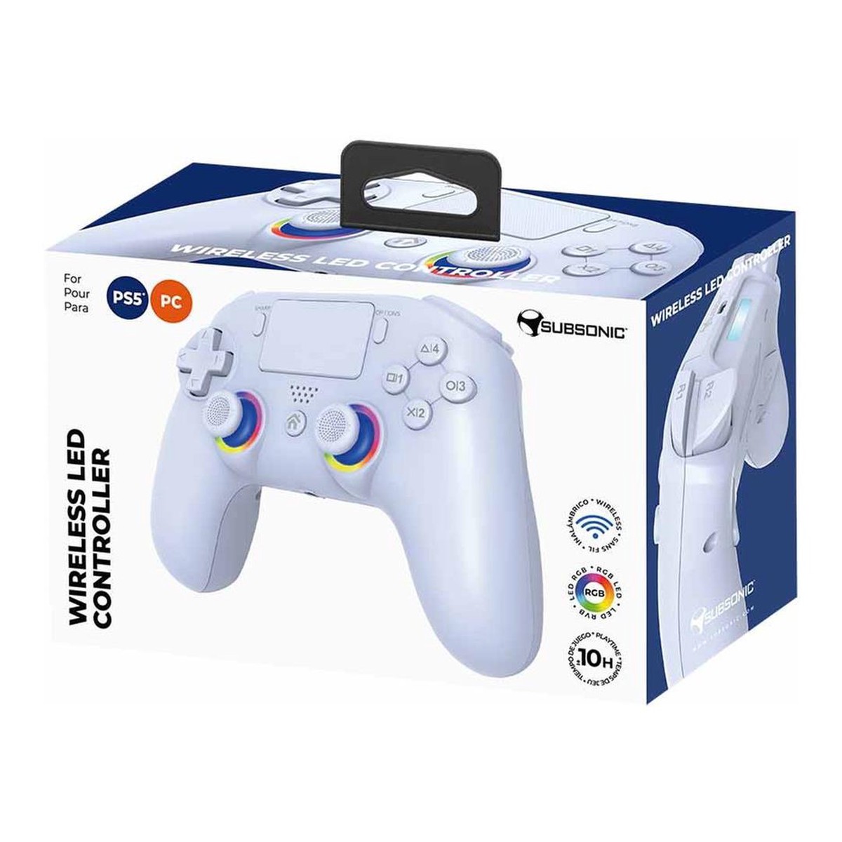 Subsonic Wireless PS5 Controller – White SA5716-2